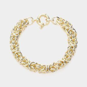BEST SELLER! 14K Gold Plated Byzantine Bracelet